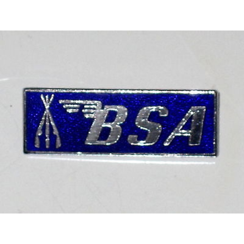 BSA Piled Arms & Stacked Rifles lapel pin Blue made in England