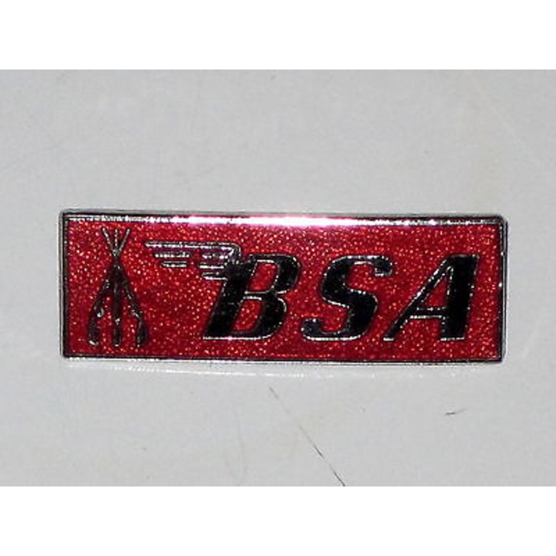 BSA Piled Arms & Stacked Rifles lapel pin Red made in England badge uk