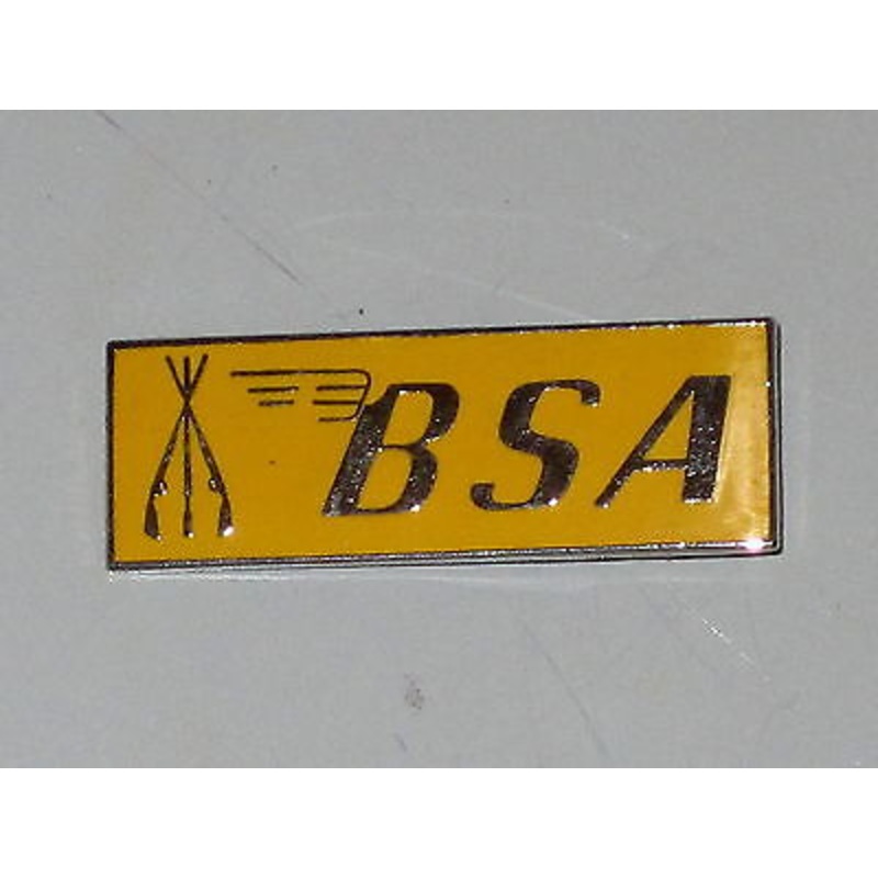 BSA Piled Arms & Stacked Rifles yellow lapel pin made in England