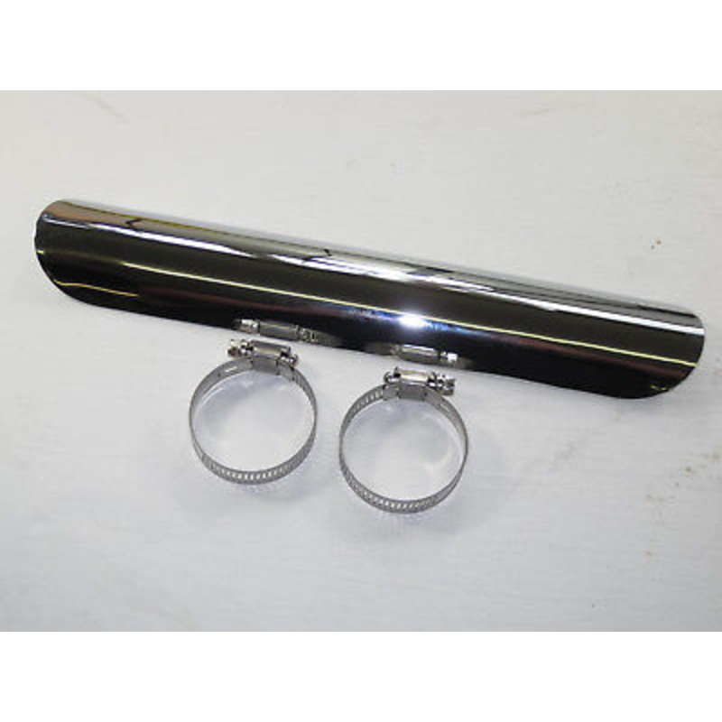 BSA Triumph leg guard exhaust heat shield scrambler high pipes TR6C 12-3696