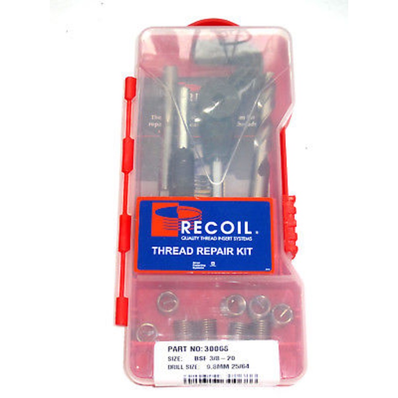 BSF 3/8 x 20 tpi Thread repair kit Triumph Norton 1939  to 1968 Whitworth Recoil