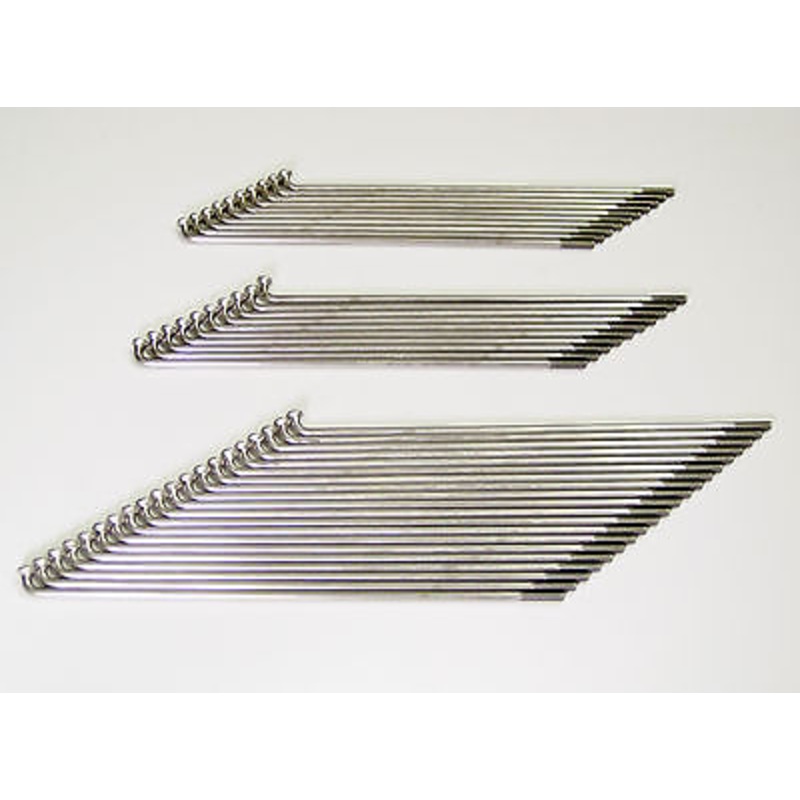 Buchanan’s Triumph Stainless rear spool wheel spokes 18 48 – 70 spoke set .281 and nipples