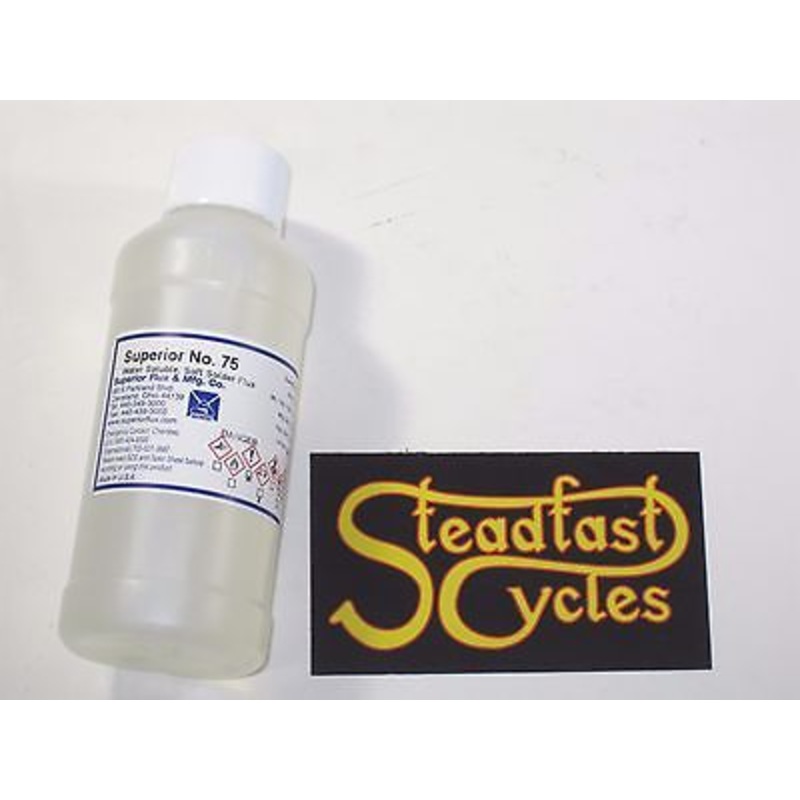 Cable fitting solder flux stainless steel motorcycle control cable 4oz bottle