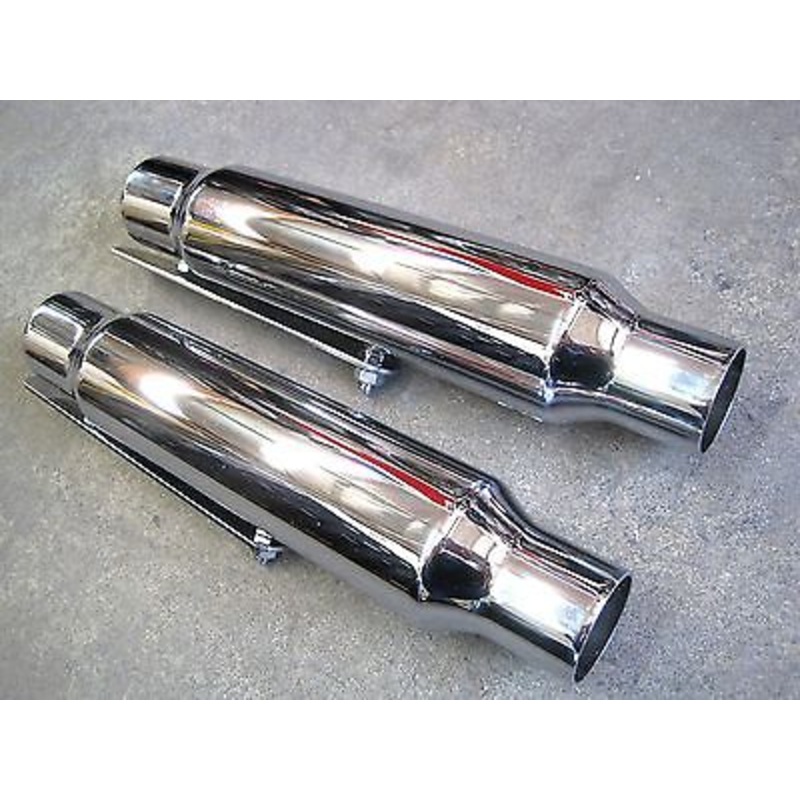 Classic motorcycle design shorty mufflers vintage style chopper bobber custom