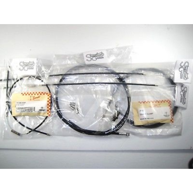 Custom Made cable set Triumph BSA brake clutch throttle any length complete kit