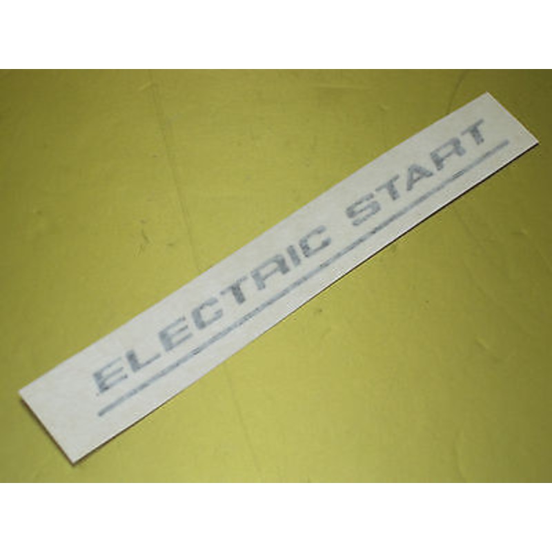 Electric Start Black Decal vinyl side cover Norton Commando 06-6390 MKIII