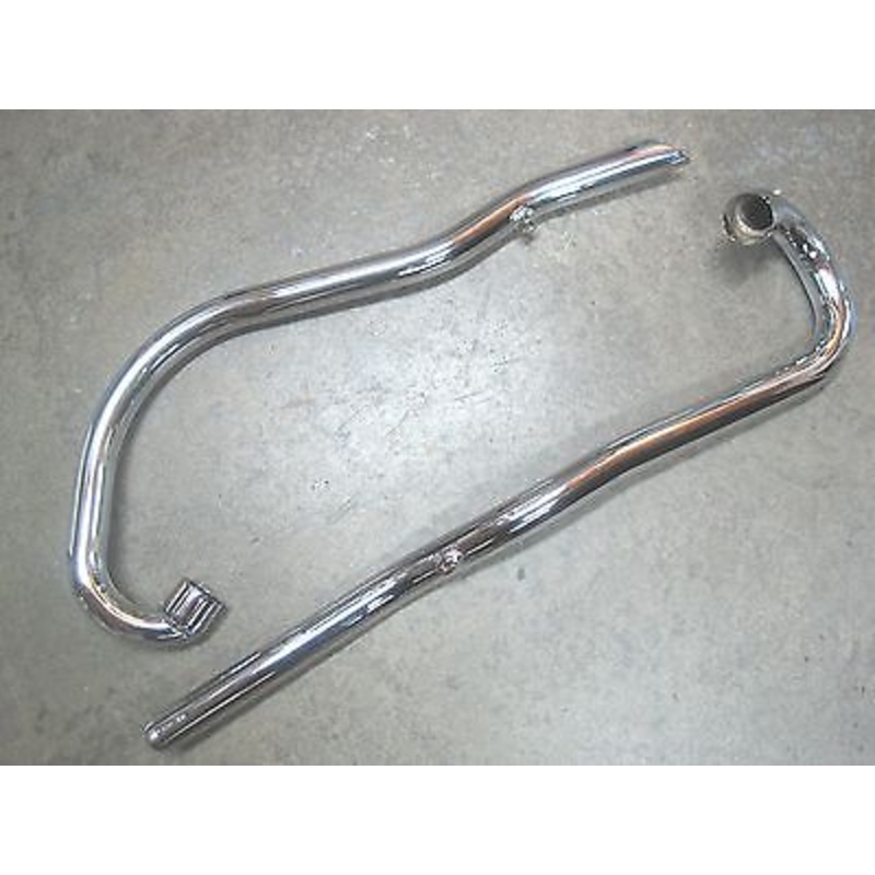 Exhaust Pipe Set 70-6370 70-6372 1967-1968 Slash Cut TR6C 650 Triumph pipes high