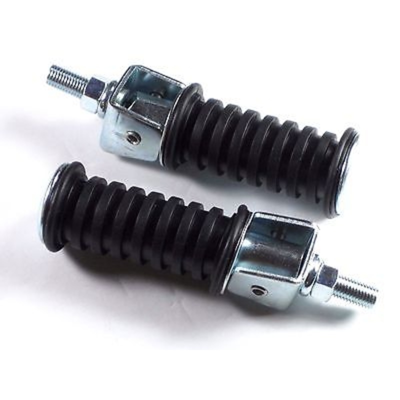 Footpegs motorcycle rear folding footrest pegs 10mm stud universal footpeg
