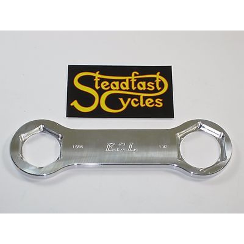 Fork nut wrench Triumph Norton BSA Aluminum 1 5/16 & 1 1/2 top tree bolt