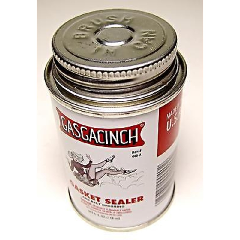 Gasgacinch Gasket dressing sealer sealant Leak proofing holds gasket in place 4 oz