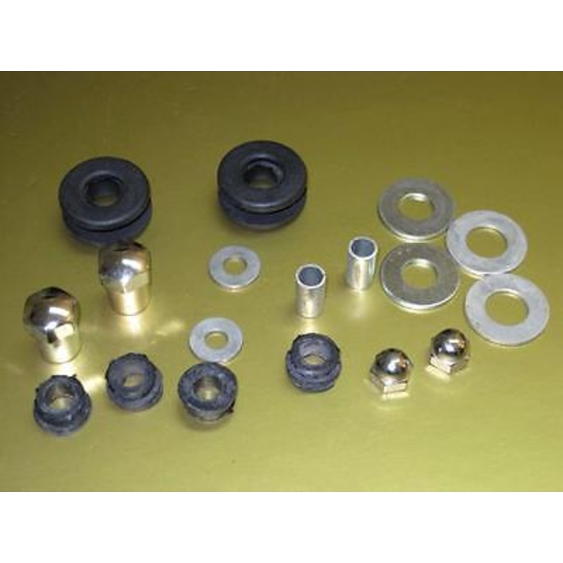 Hardware kit 1971 72 Triumph 650 headlight ears nuts wash head light mount kit