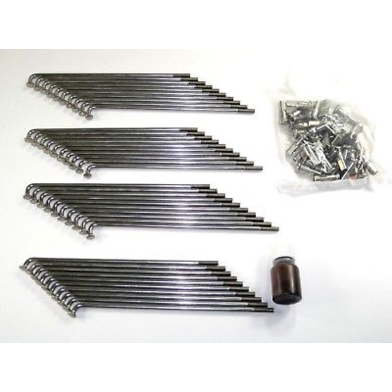 Harley 16 Rim Triumph Bobber chopper Stainless rear spokes set disc 1975 & up