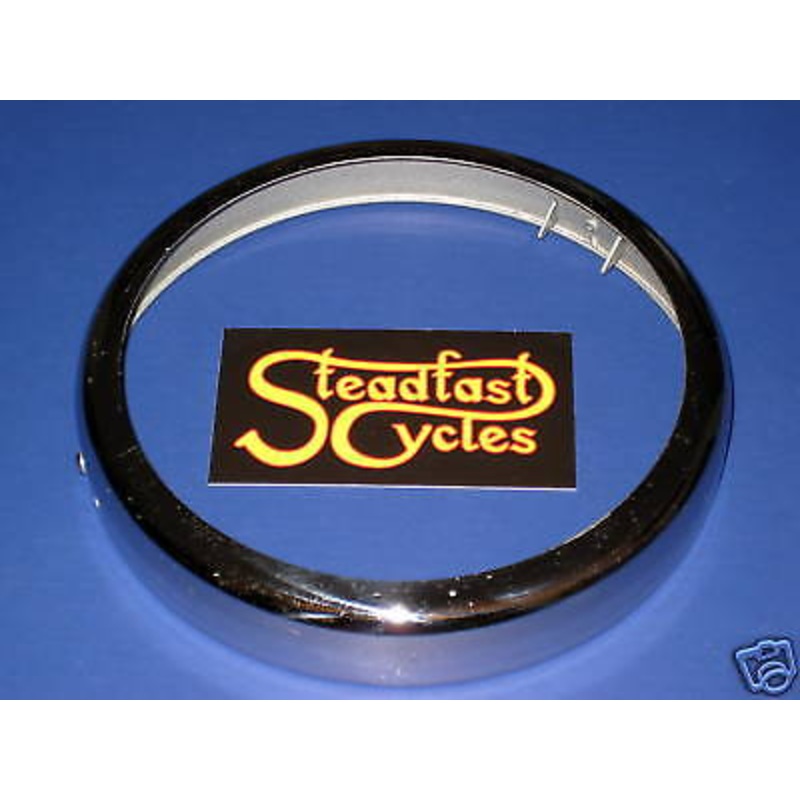 Headlight bucket chrome RIM replaces Lucas 5 3/4 Bezel 99-0691 UK Made 534343