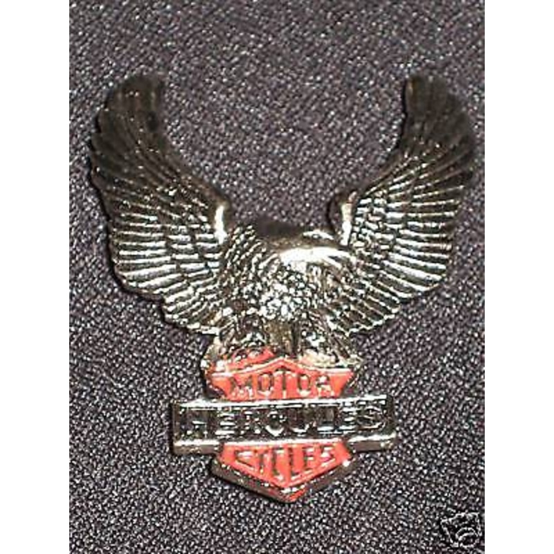 HERCULES cycles vintage motorcycle hat pin eagle badge