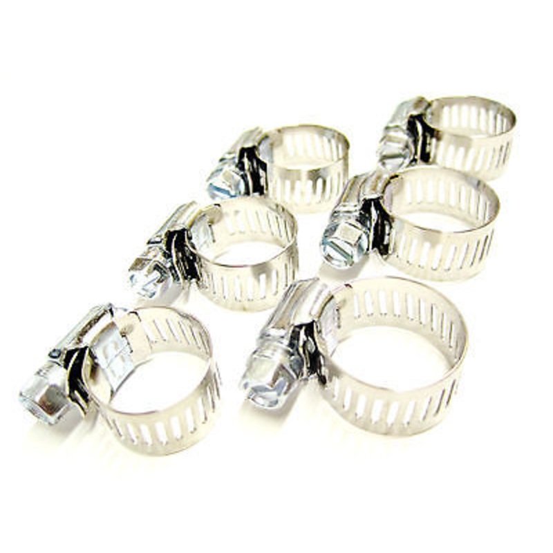 Hose Clamp Set 1/2 Stainless Steel clamps Triumph Norton BSA