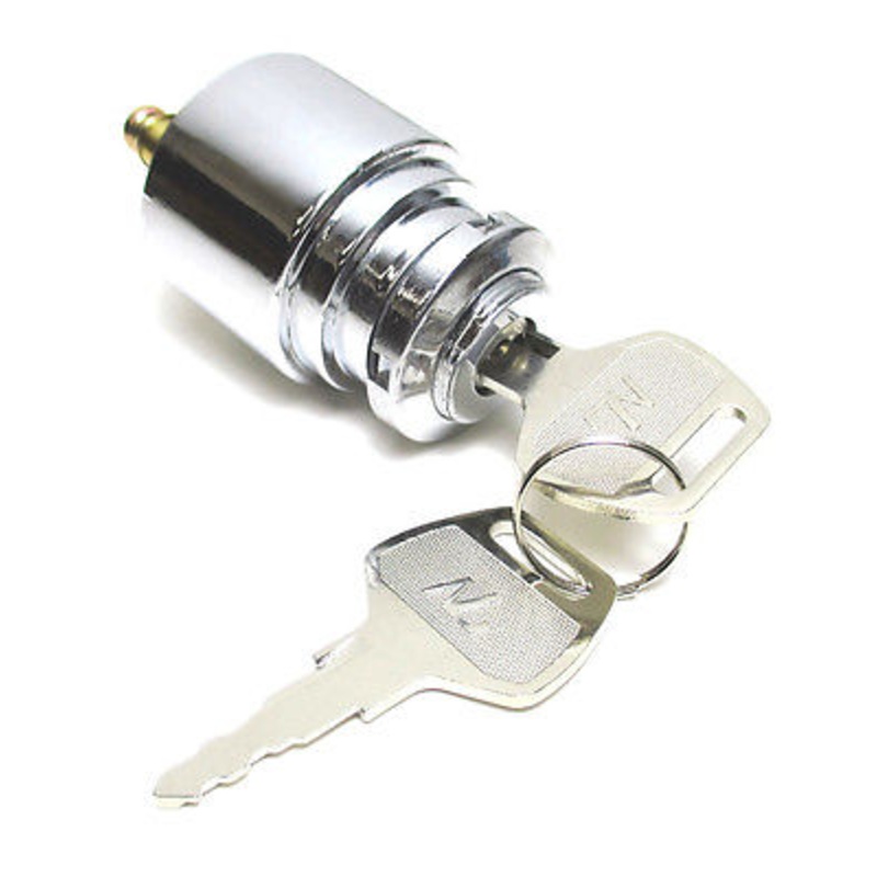 IGNITION switch 3 position universal  Harley main sw chromed 11939