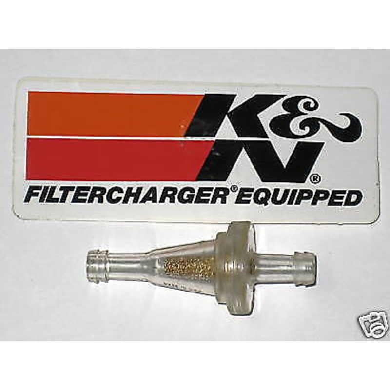K & N Small fuel gas filter 1/4 sindered bronze motorcycle scooter atv