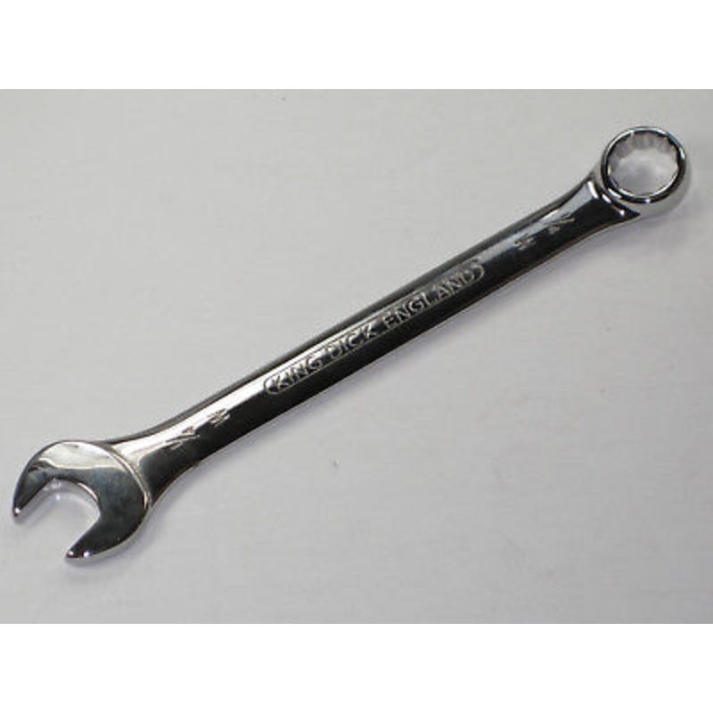 King Dick combination wrench 1/4 Whitworth UK Made 1/4 Triumph Norton BSA