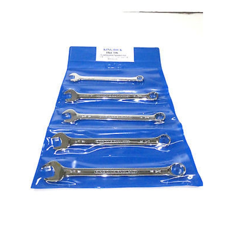 King Dick Combination wrench set Whitworth tools 5 piece 1/8 3/16 1/4 5/16 3/8