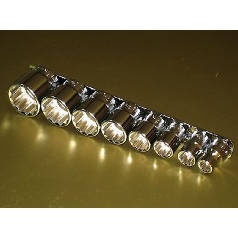 Koken socket set British whitworth tools 3/8 drive 12 point 8 piece sockets