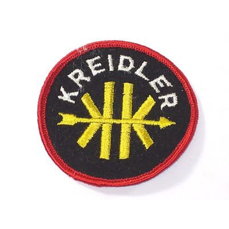 Kreidler Motorcycles embroidered vintage NOS 1970s round patch badge
