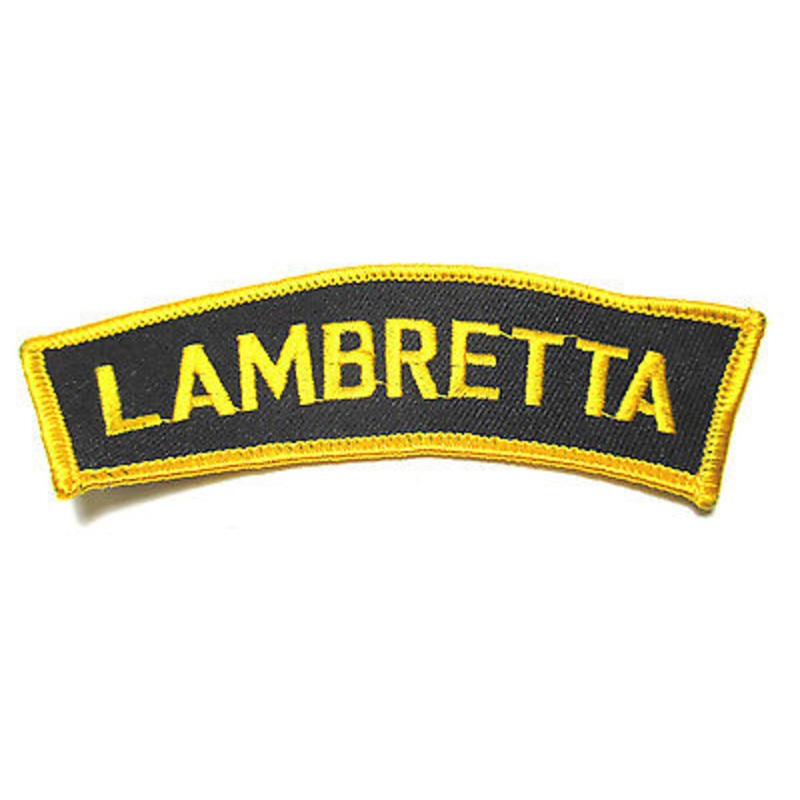 Lambretta Shoulder Patch arm flash motorcycle jacket embroidered