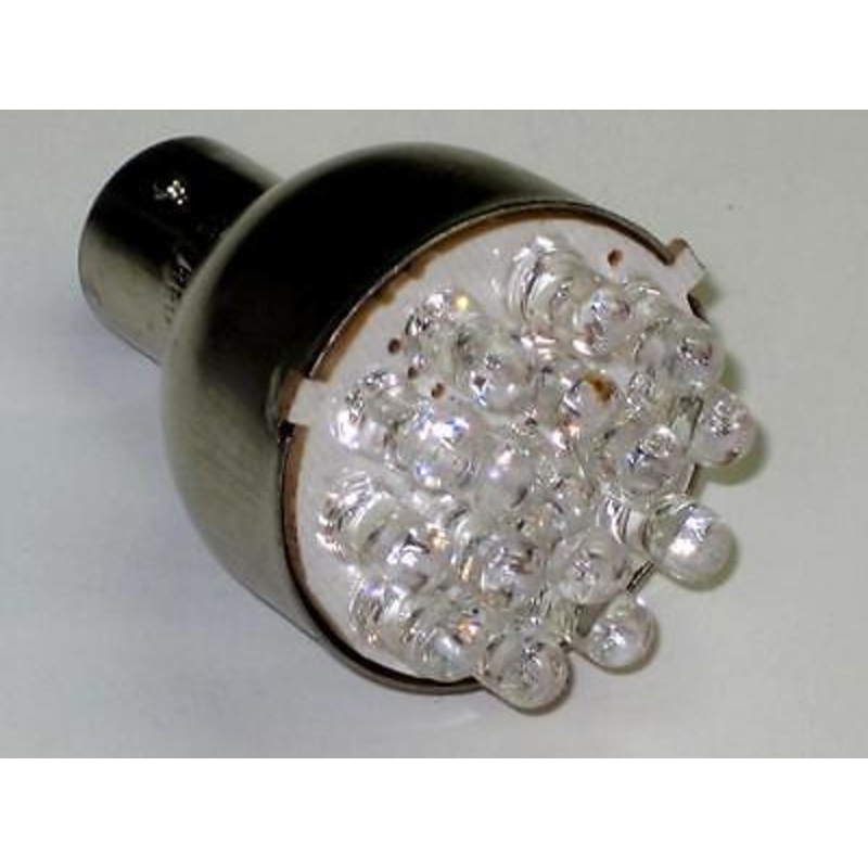 LED taillight bulb motorcycle auto bayonet tail light 12v 12 volt negative frame