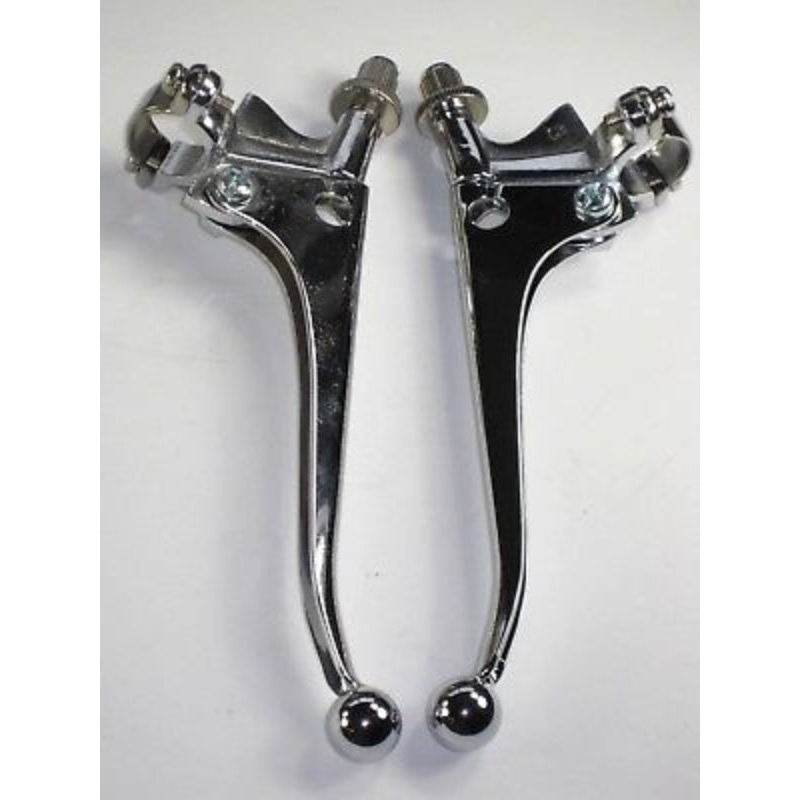 Lever set Handlebar TRIUMPH NORTON BSA CHROME 7/8 Vintage LEVER SET