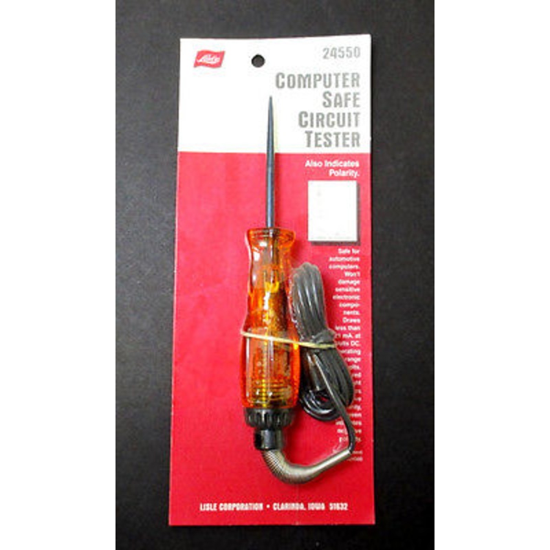 Lisle motorcycle electrical circuit tester continuity light 24550 computer safe