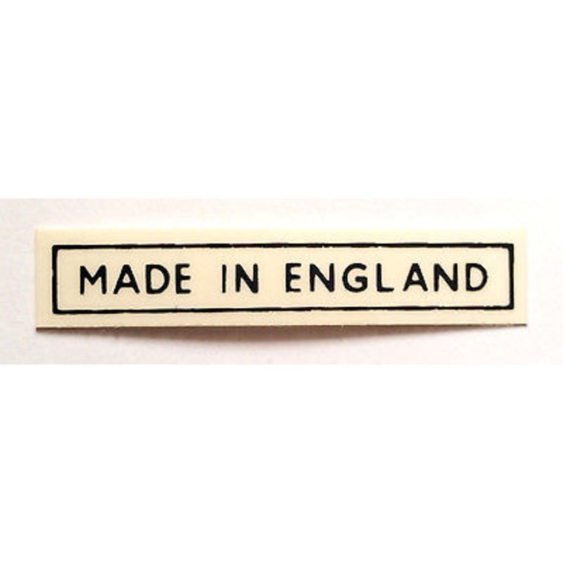 Made in England BLACK vinyl frame decal TRIUMPH NORTON BSA UK