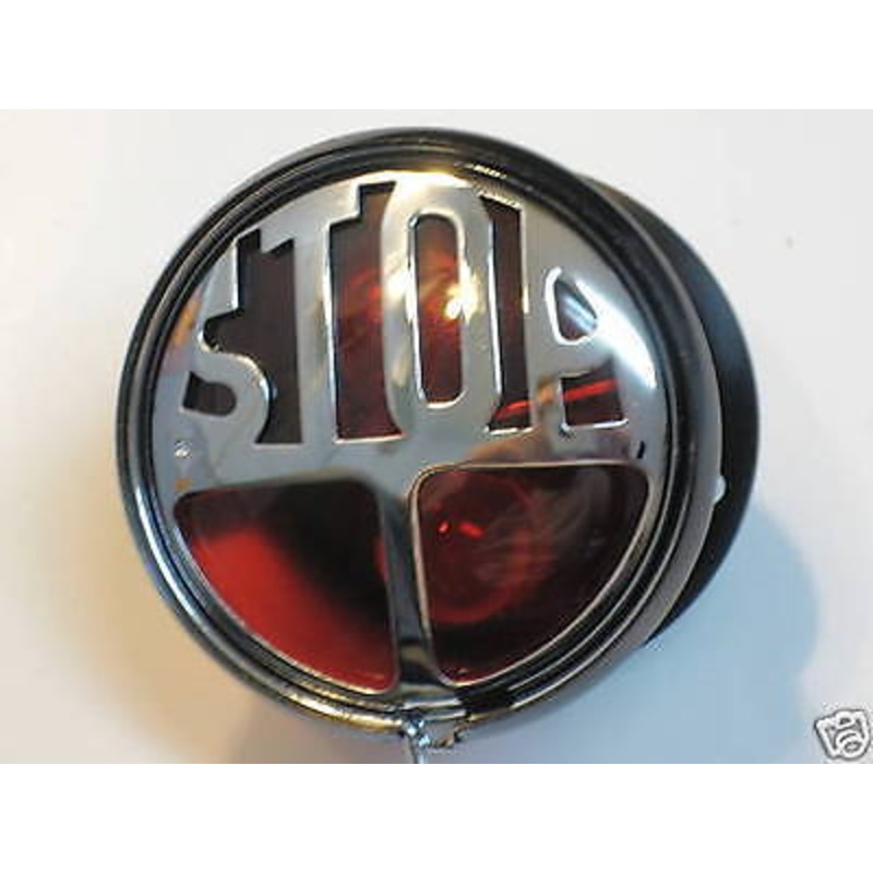 Miller STOP brake light taillight Vincent Velocette HRD Matchless BSA 1950s 12v