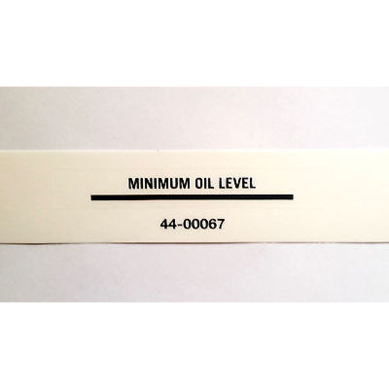 MINIMUM OIL LEVEL Black vinyl decal TRIUMPH NORTON BSA UK