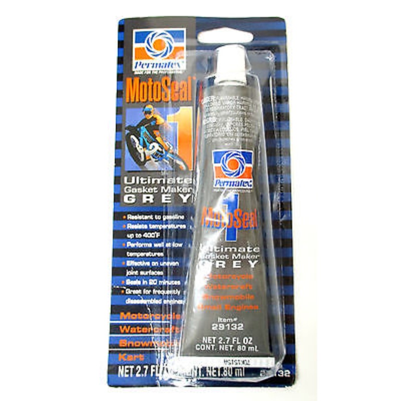 Moto Seal Gasket Maker Grey 2.7oz Permatex 29132 RTV Silicone Engine Rebuild