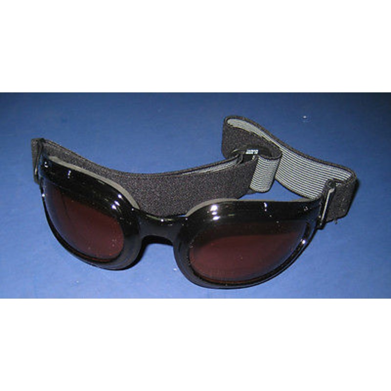 Motorcycle amber tinted GOGGLES UV lens riding