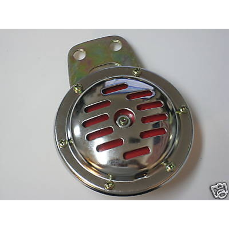 Motorcycle chrome HORN 12v Triumph Harley Custom Dixie super electric 3 amp