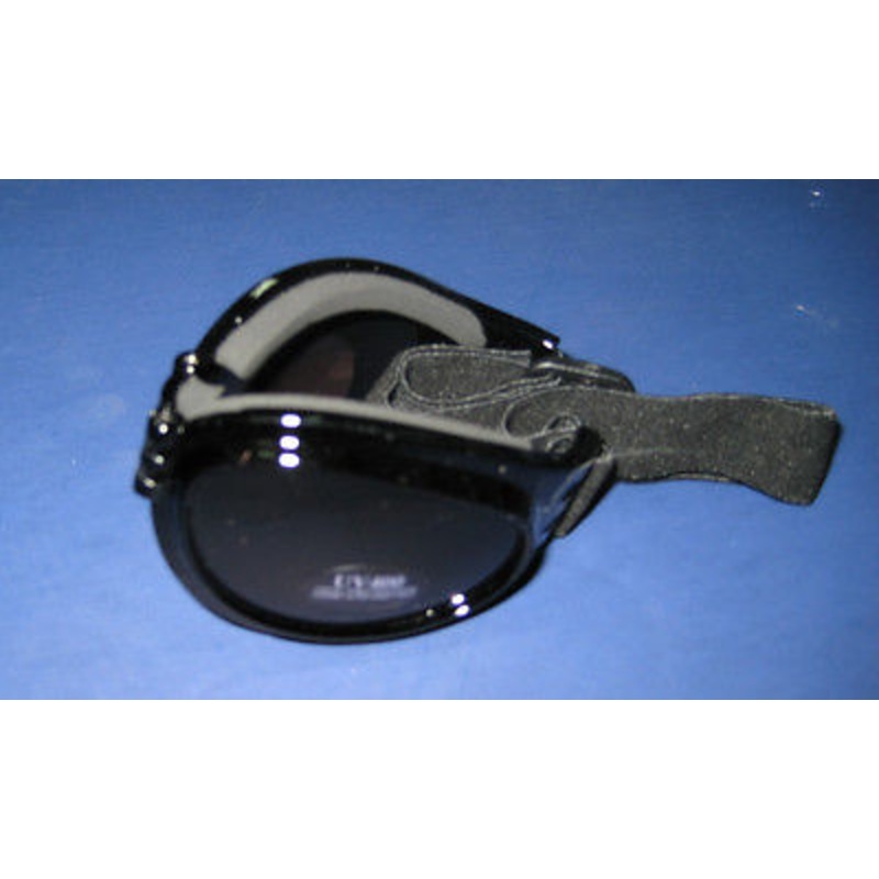 Motorcycle dark tinted lens  folding GOGGLES UV  Protection