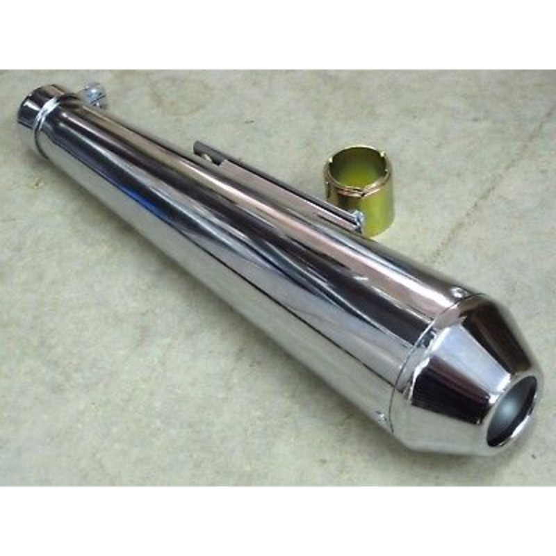 MUFFLER Reverse cone shorty 1 3/4 1 1/2 motorcycle exhaust Triumph BSA pipes