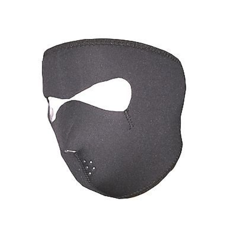 Neoprene Black Full Face Mask cold weather riding accessory wind water resistant
