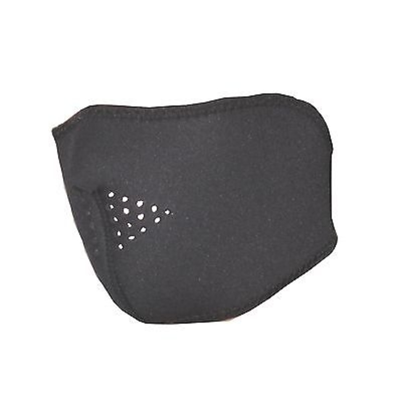 Neoprene Black Half Face Mask cold weather riding accessory wind water resistant