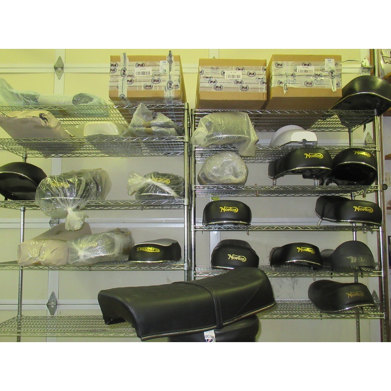 New Seat Norton 850 Interstate 1972 73 74 Chrome Bead Pillion strap 06-5382