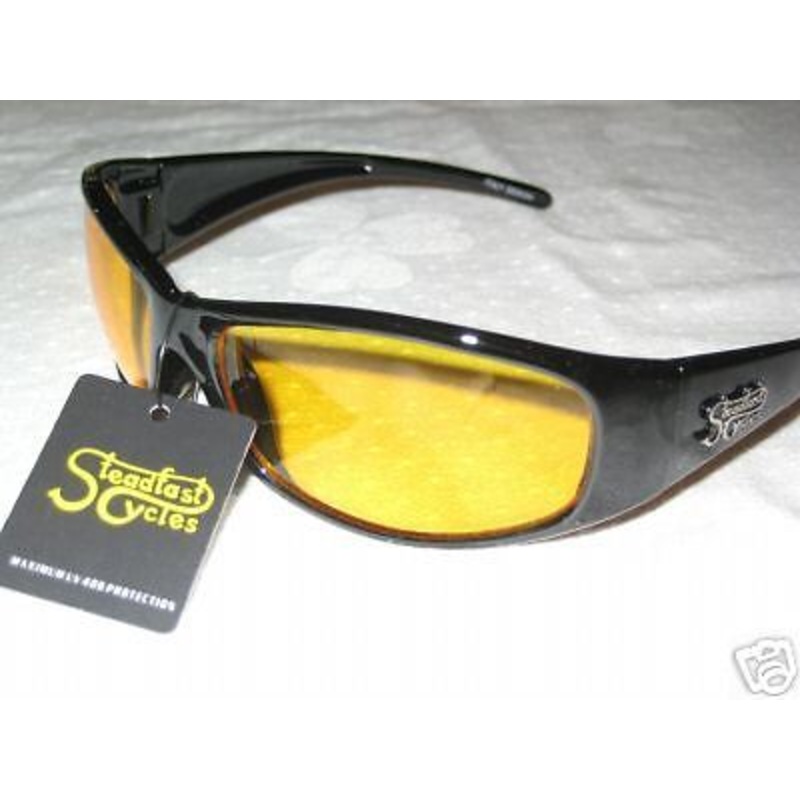 Night use eyewear polycarbonate 100% UV enhanced detail Yellow Marksman Cycle