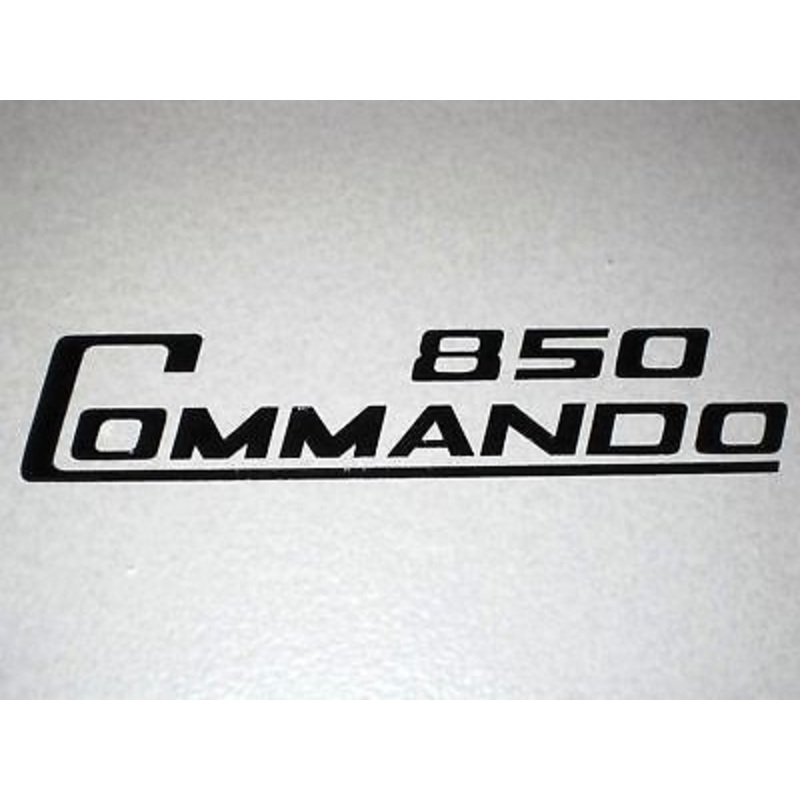 Norton 850 Commando side cover decal black 1974 1975