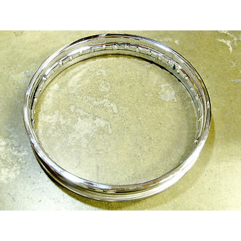 Norton Chrome Steel Drum Rear Rim 18 x 2.15 40 Hole 06-7838 Central Wheel