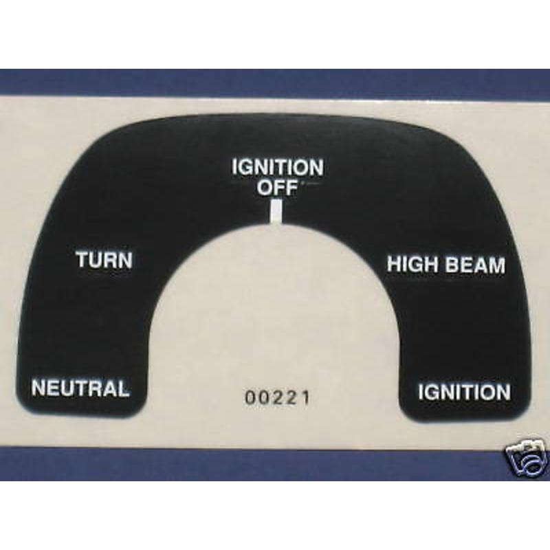 Norton instrument panel label decal 850 Commando MKIII 06-5722