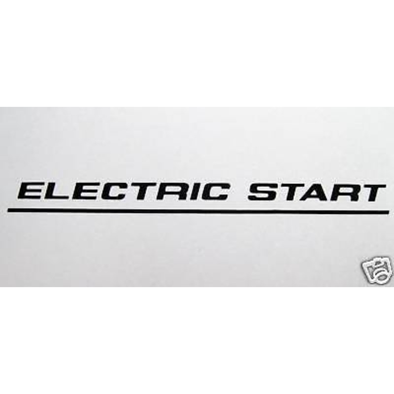 NORTON motorcycle Commando Electric Start Decal Black
