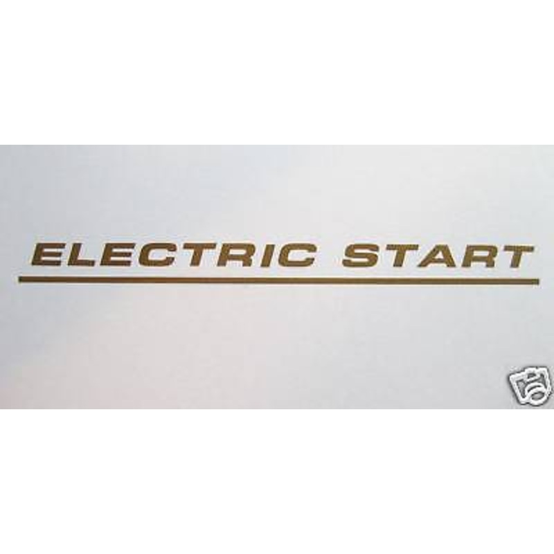 NORTON motorcycle Commando Electric Start Decal Gold 06-6388