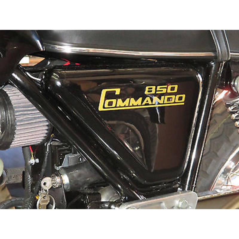 NORTON sidecover Diecut Gold decal 850 Commando peel and stick 06-5096 06-4014
