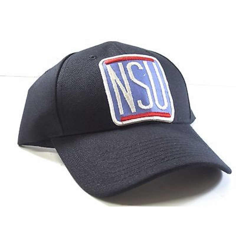 NSU patch on a Black Hat Cap NEW one adult size adjustable