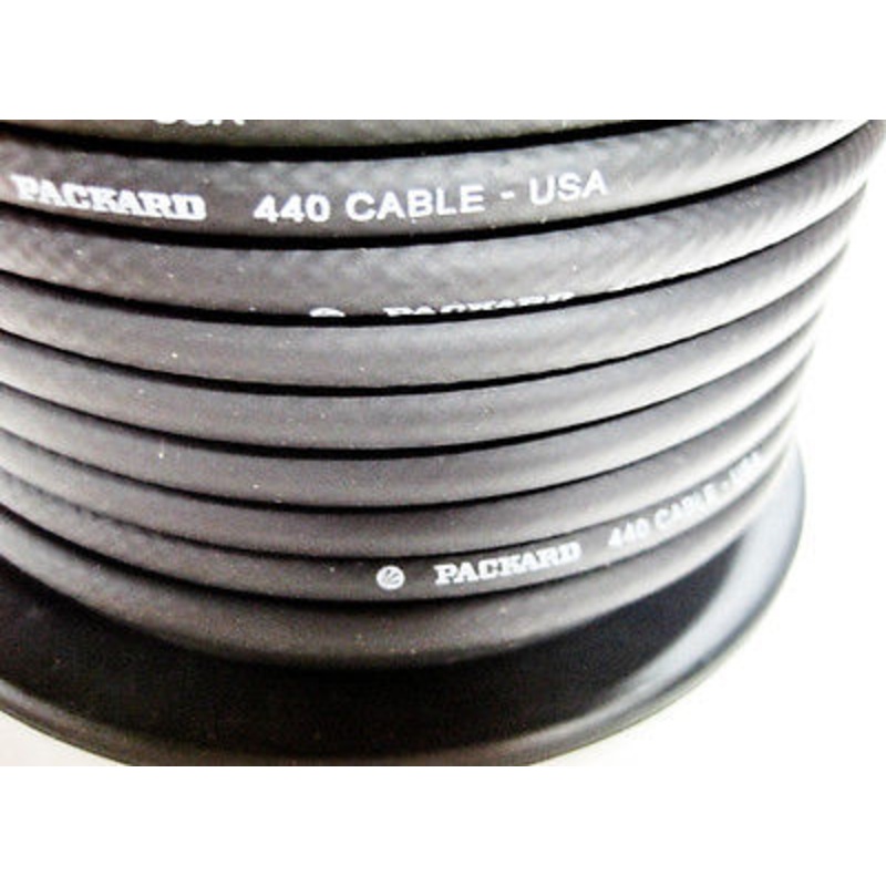 Packard 440 Black Spark Plug Wire stranded copper Core 7mm By Foot Triumph BSA