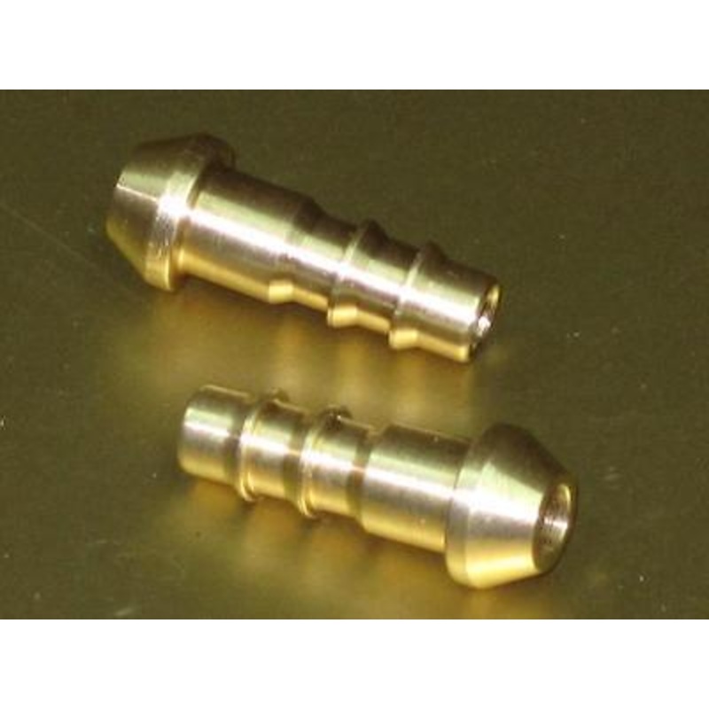 Petcock spigots brass barbed for 1/2 OD petcock Triumph Norton BSA spigot set
